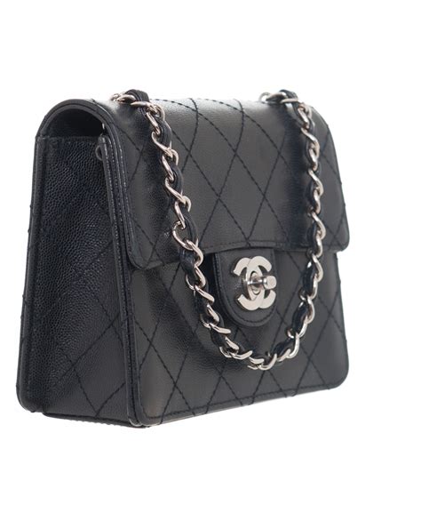 chanel vintage small flap shoulder bag|Chanel black quilted flap bag.